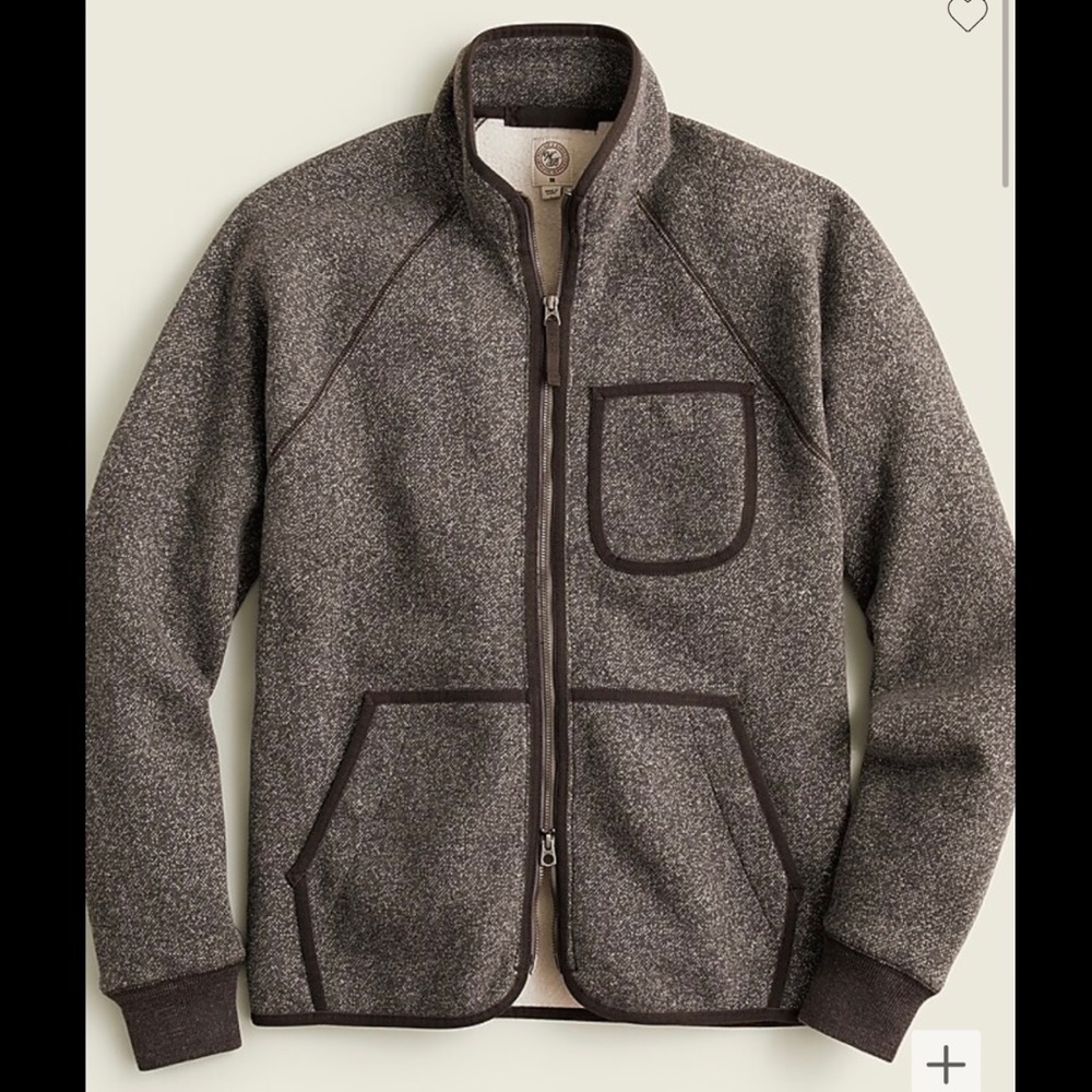 J.CREW Wallace & Barnes Men’s Full Zip Fleece Jacket - Small - NWT